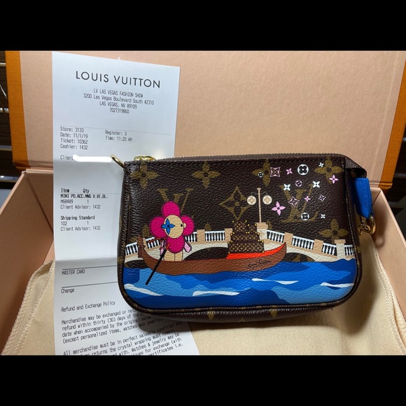 Louis Vuitton Mini Pochette Accessoires Italy Christmas Animation Limited Ed - Picture 1 of 10